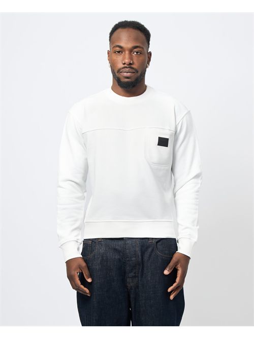 Gazzarrini men's sweatshirt with chest pocket GAZZARRINI | FE107GOFF WHITE